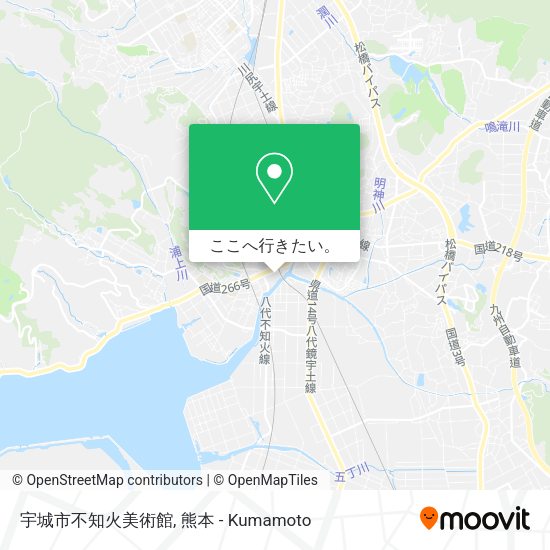 宇城市不知火美術館地図