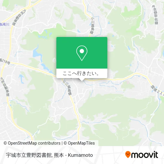 宇城市立豊野図書館地図