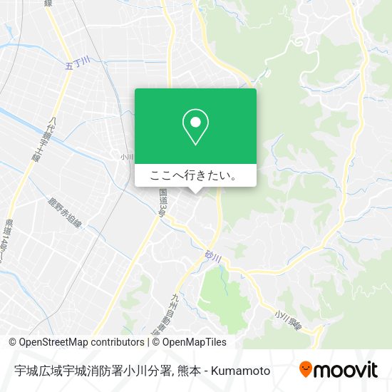 宇城広域宇城消防署小川分署地図