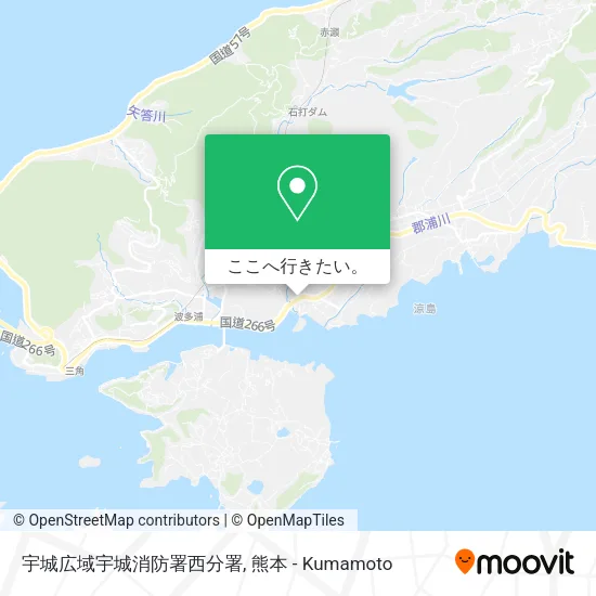宇城広域宇城消防署西分署地図