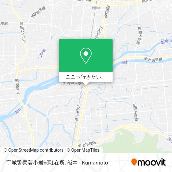 宇城警察署小岩瀬駐在所地図