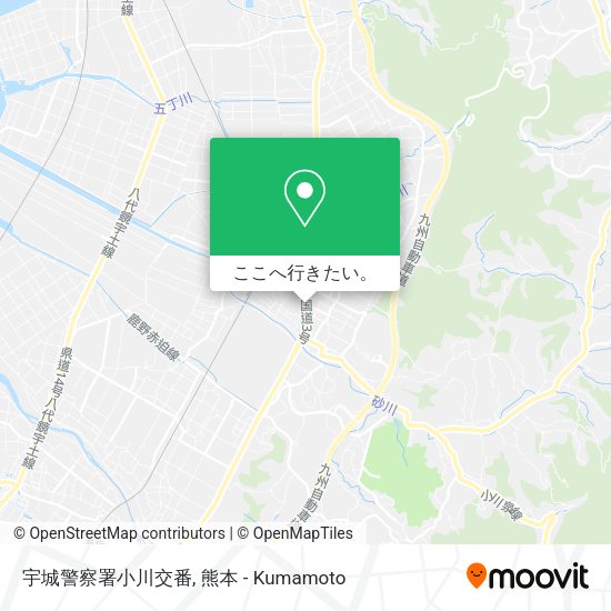 宇城警察署小川交番地図