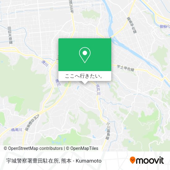 宇城警察署豊田駐在所地図