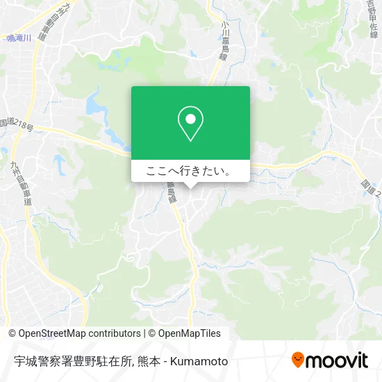 宇城警察署豊野駐在所地図