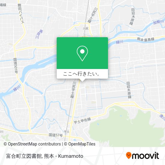 富合町立図書館地図