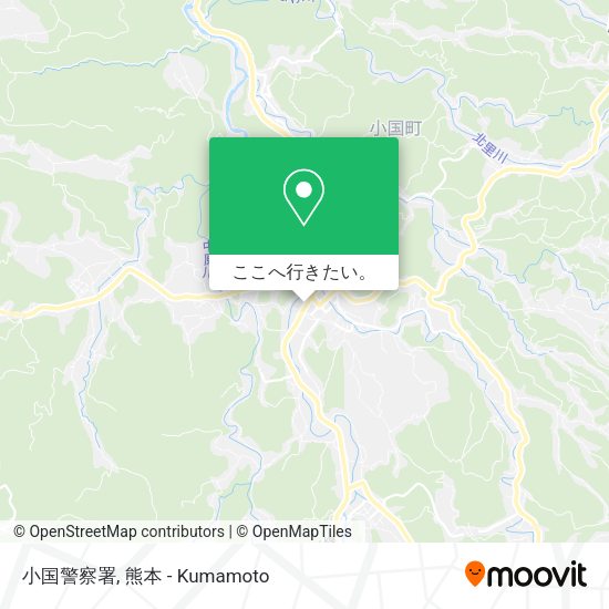 小国警察署地図