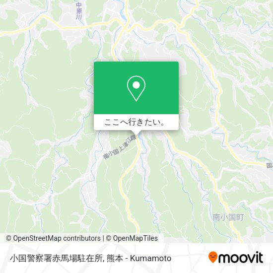 小国警察署赤馬場駐在所地図