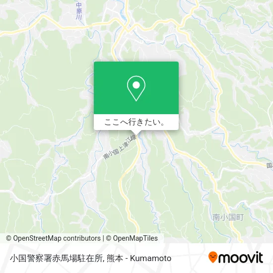 小国警察署赤馬場駐在所地図