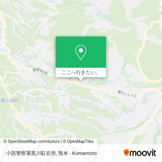 小国警察署黒川駐在所地図