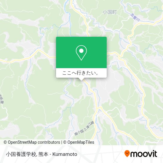 小国養護学校地図