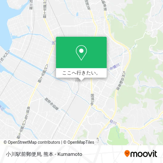 小川駅前郵便局地図