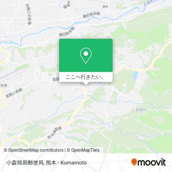 小森簡易郵便局地図