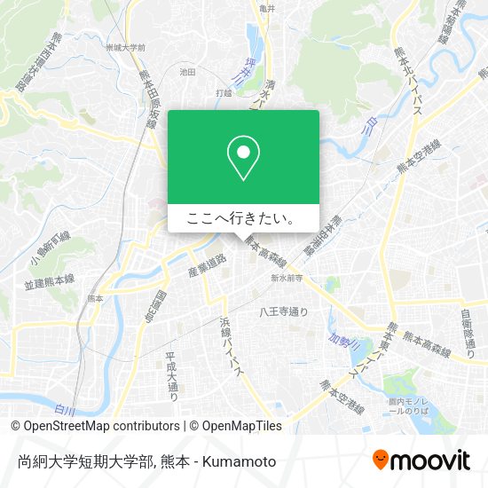 尚絅大学短期大学部地図