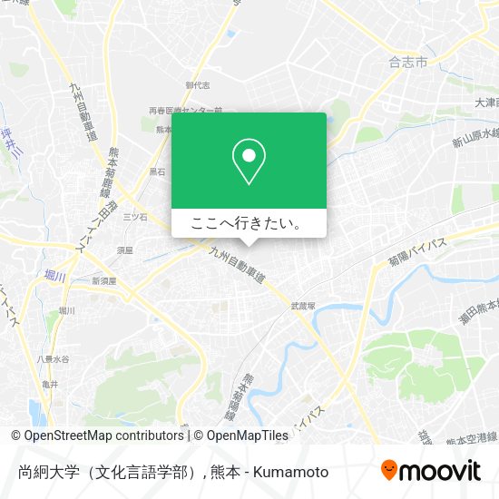 尚絅大学（文化言語学部）地図