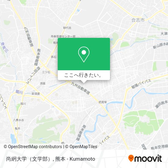 尚絅大学（文学部）地図