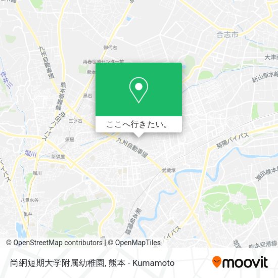 尚絅短期大学附属幼稚園地図