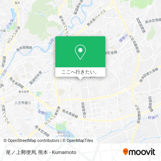 尾ノ上郵便局地図