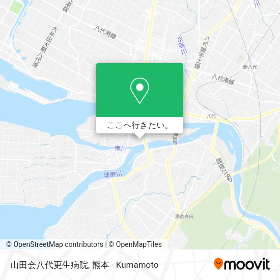 山田会八代更生病院地図
