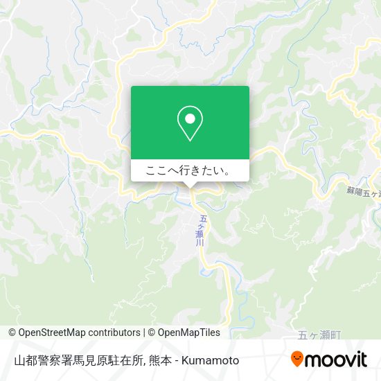 山都警察署馬見原駐在所地図