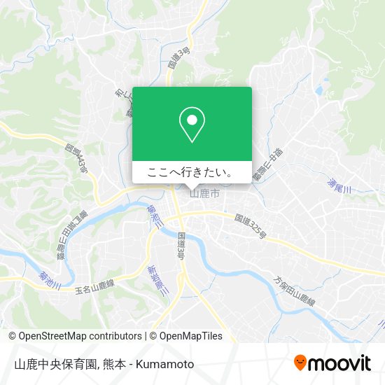 山鹿中央保育園地図