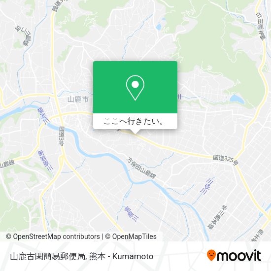 山鹿古閑簡易郵便局地図