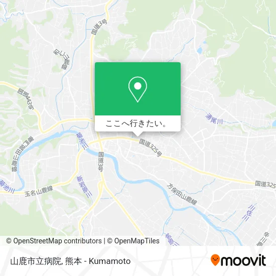 山鹿市立病院地図