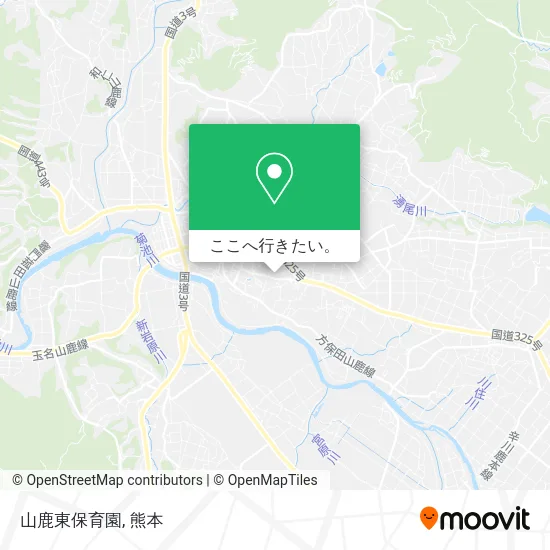 山鹿東保育園地図