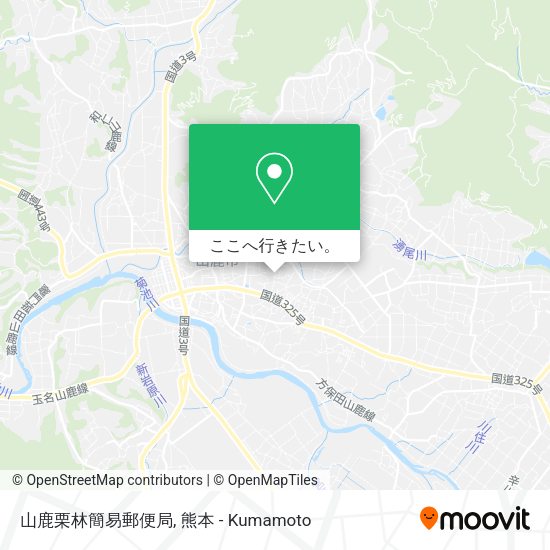 山鹿栗林簡易郵便局地図