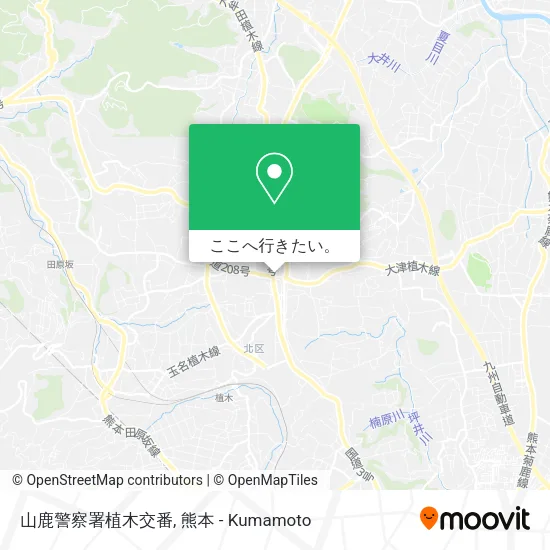 山鹿警察署植木交番地図