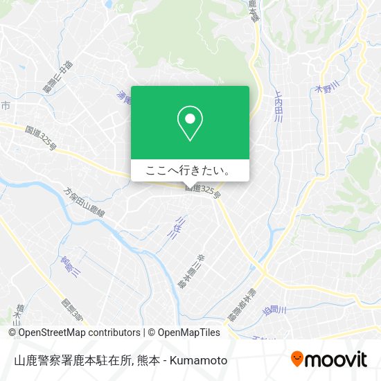 山鹿警察署鹿本駐在所地図