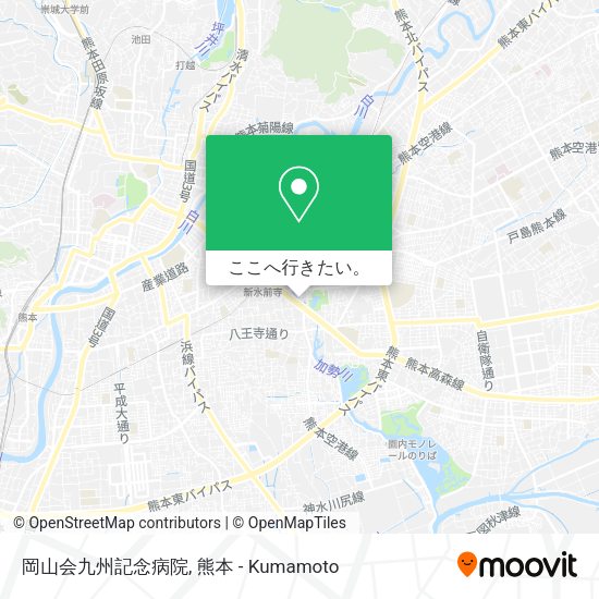 岡山会九州記念病院地図