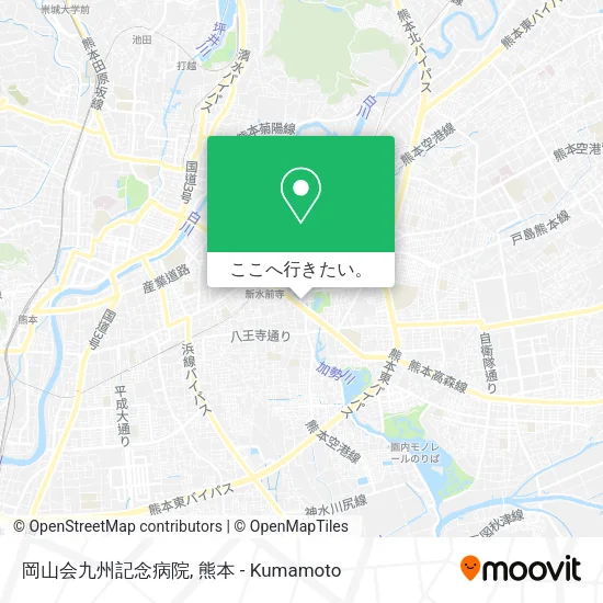 岡山会九州記念病院地図