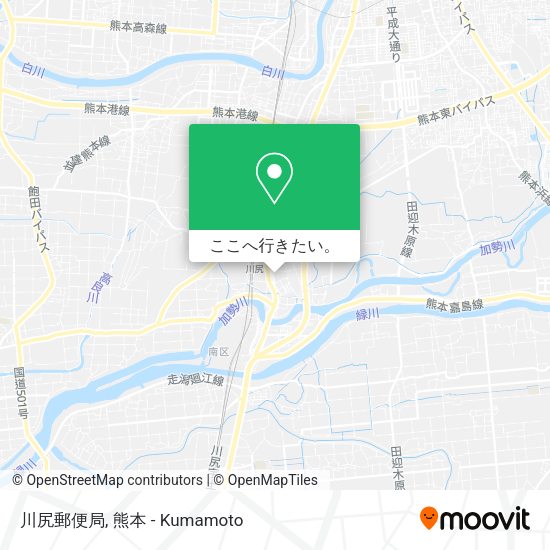 川尻郵便局地図
