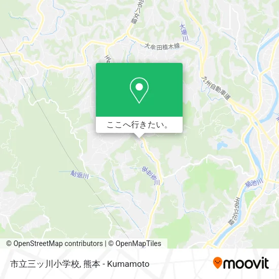 市立三ッ川小学校地図