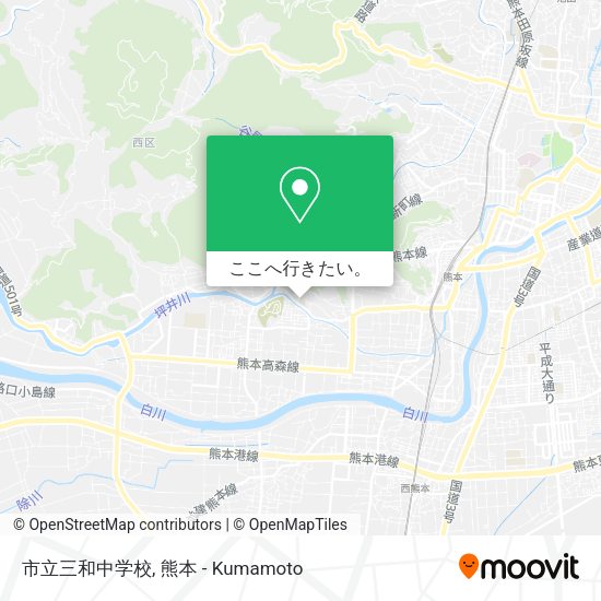 市立三和中学校地図