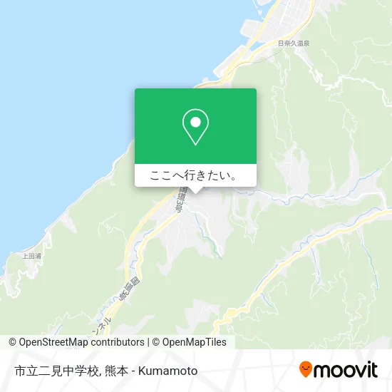 市立二見中学校地図