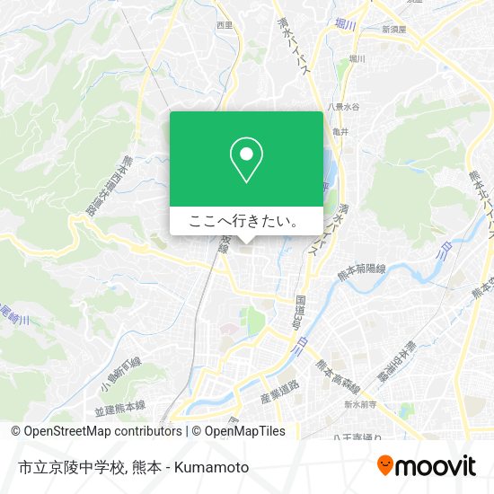 市立京陵中学校地図