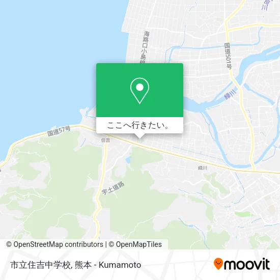 市立住吉中学校地図