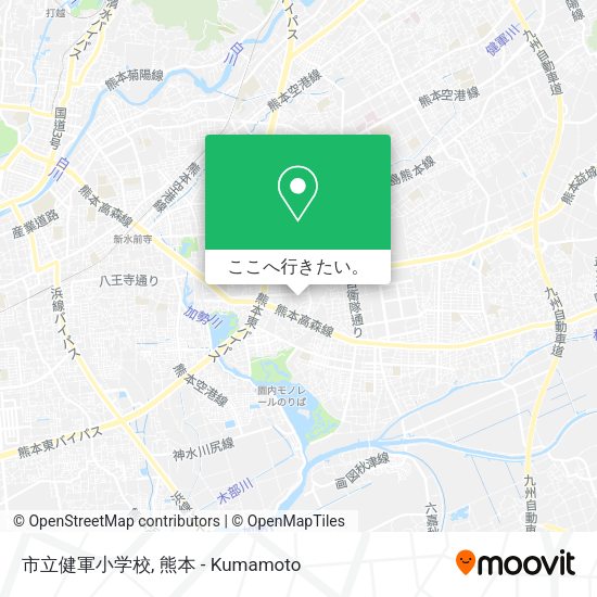 市立健軍小学校地図