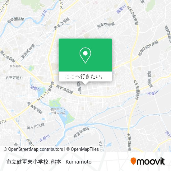 市立健軍東小学校地図