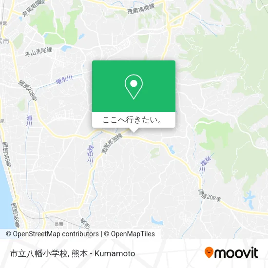 市立八幡小学校地図