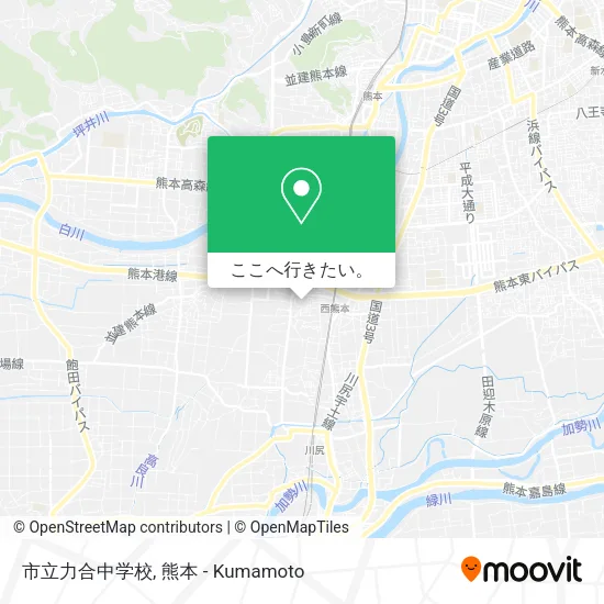 市立力合中学校地図