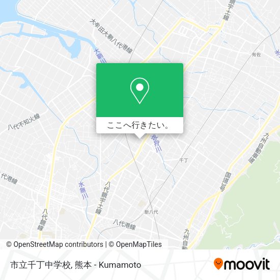 市立千丁中学校地図