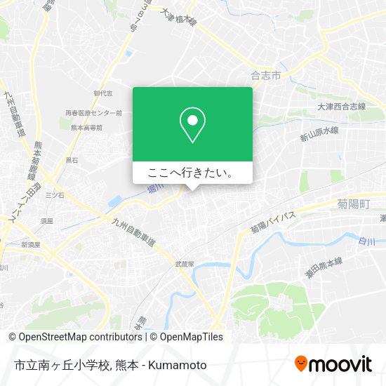 市立南ヶ丘小学校地図
