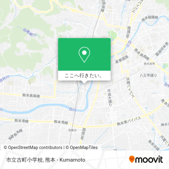 市立古町小学校地図