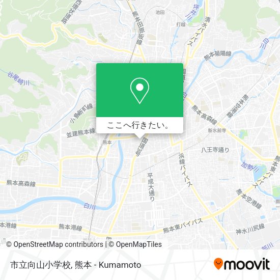 市立向山小学校地図