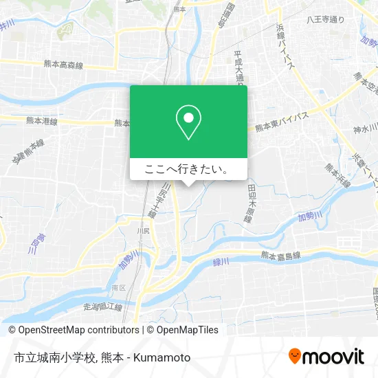 市立城南小学校地図