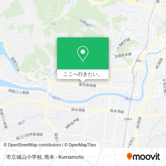 市立城山小学校地図