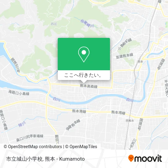 市立城山小学校地図