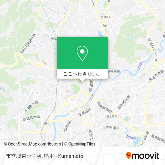 市立城東小学校地図